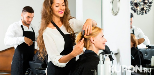 Скидка до 78% на парикмахерские услуги в студии красоты «Каприз»: окрашивание любой сложности, ламинирование, «Ботокс для волос», стрижку и другое