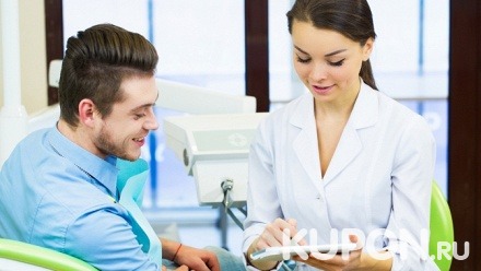 Ультразвуковая чистка и полировка зубов в стоматологической клинике «Аюрдантэ» (1408 руб. вместо 3520 руб.)