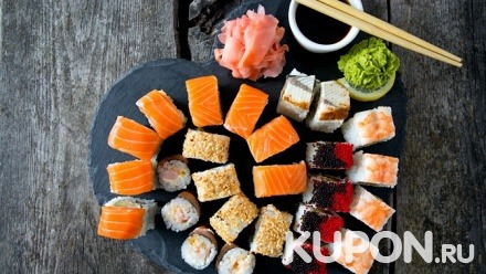 Сеты роллов «Якитория», «Яркий», «Токио» и «Оазис» от ресторана доставки Sushi Ostrov