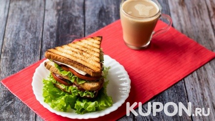Кофе и сэндвич от кофейни «Типо кофейня»