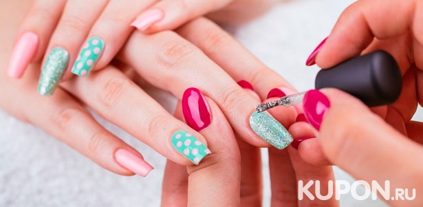 Маникюр и педикюр с покрытием гель-лаком Cosmo или Kodi + гелевое наращивание ногтей в студии красоты Beauty Mir Aika. Скидка до 72%
