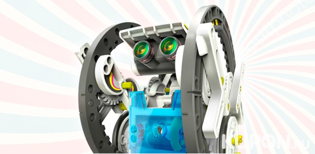 Скидка 70%  на развивающую игрушку от интернет-магазина Shoppingmsk: конструктор с солнечной батареей для сборки 14 роботов