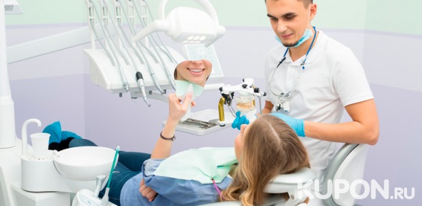 Скидка до 84% на профессиональную гигиену полости рта, отбеливание зубов по технологии Amazing White и лечение кариеса с установкой светоотверждаемой пломбы в стоматологической клинике Stomat-32