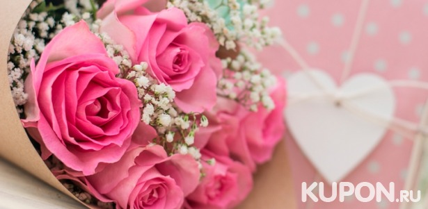 Розы, ирисы, хризантемы и тюльпаны в дизайнерской, крафт-бумаге и в шляпных коробках от компании Flowers Butik. Скидка до 70%