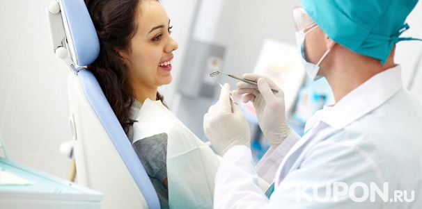 УЗ-чистка зубов, снятие налета методом Air Flow,​ лечение кариеса с установкой пломбы, ​эстетическая​ ​реставрация​ ​и удаление​ ​зубов​ ​в​ ​стоматологии​ ​Denta​ ​Fleur.​ ​Скидка​ ​до​ ​72%