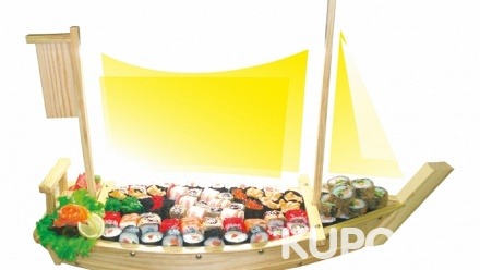Суши, роллы, сеты и пицца с бесплатной доставкой от сети кафе «Факультатив» со скидкой 50%