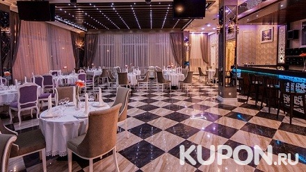 Всё меню и напитки в ресторане европейской и кавказской кухни «Корона» со скидкой 50%