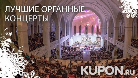 Билет на концерт органной, классической или джазовой музыки в кафедральном соборе святых Петра и Павла от благотворительного фонда «Бельканто»