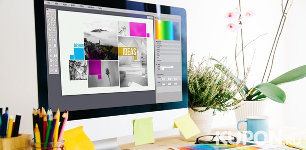 Дистанционные курсы графического дизайна в Adobe Photoshop или Corel Draw, создания сайтов с нуля и веб-дизайна от компании InTehnolodgi. Скидка 92%