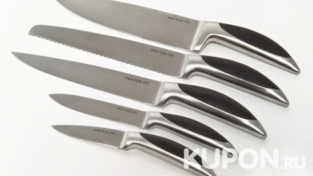 Набор кухонных ножей Hyla из нержавеющей стали (3795 руб. вместо 6900 руб.)