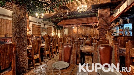 Всё меню, пенные и безалкогольные напитки в грузинском ресторане «Гогиели» со скидкой 50%