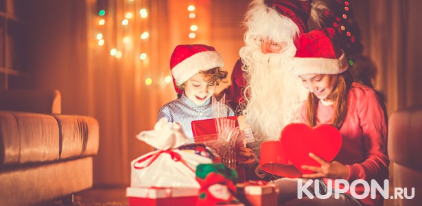 Поздравление от Деда Мороза дома или в детском саду, а также праздничная елка в ресторане «Шуваловской зоофермы». **Скидка 50%**