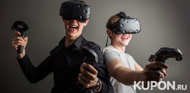 Скидка до 56% на 60 минут игры в шлеме HTC Vive в клубе виртуальной реальности VRsector