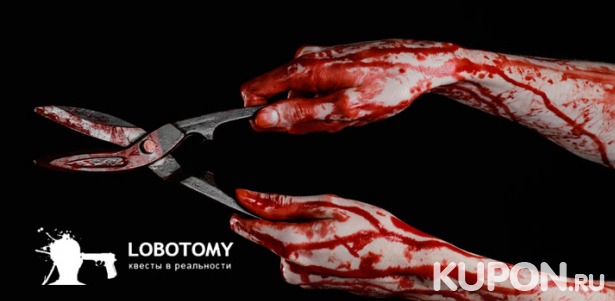 Скидка 52% на участие в квесте «Приют для убийц» для команды до 4 человек от компании Lobotomy