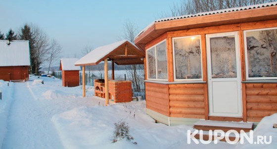 Проживание в коттедже выбранной категории + посещение бани на базе отдыха «Плотично» в Ленинградской области. Скидка до 66%
