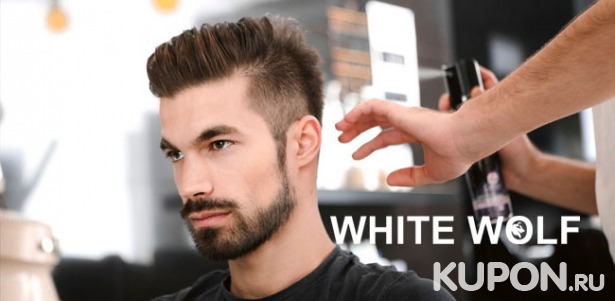 Скидка до 56% на мужскую и детскую стрижка, моделирование бороды и «королевское» бритье в барбершопе White Wolf