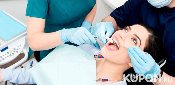 Профессиональная чистка зубов, лечение кариеса и эстетическая реставрация в стоматологии «Хорошее настроение 5+» в Люберцах. Скидка до 82%