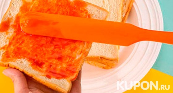 Кешбэк 157р. от покупки оранжевого силиконового ножа для приготовления еды