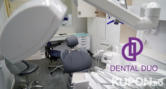 Скидка до 69% на ультразвуковую чистку зубов + Air Flow, фторирование, полировку, отбеливание и не только в стоматологии Dental Duo