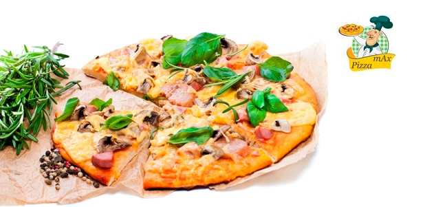 Скидка до 56% на сеты из пиццы с доставкой или самовывозом от компании Pizza Max