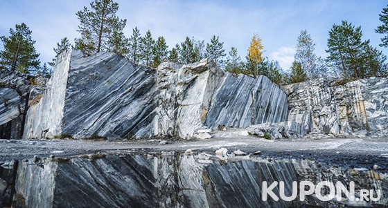 1-дневный тур в Карелию «Мраморный каньон Рускеала и водопады» от компании «Хохлома Тур»: трансфер, профессиональный гид, легендарные водопады и многое другое. Скидка 57%