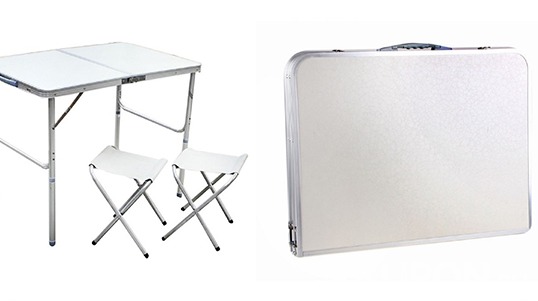 На пикник с комфортом! Мебель для пикника от интернет-магазина Town-Sales! Складной стол и 2 или 4 стула со скидкой 52%!