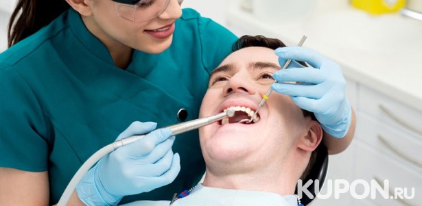 Скидка до 86% на профессиональную гигиену полости рта, отбеливание Amazing White Professional или Zoom 4, лечение кариеса, эстетическую реставрацию, установку брекетов, виниров в стоматологии ZubCoin