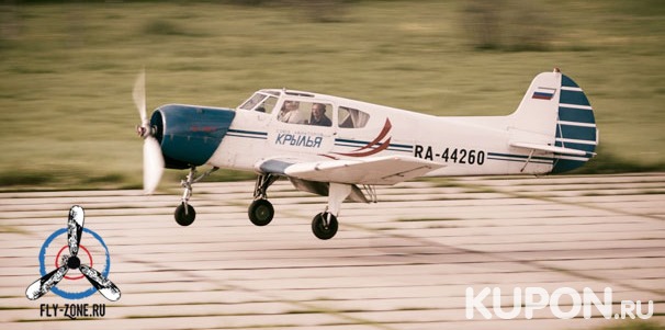 Полеты на самолете для одного, двоих или троих и мастер-класс по пилотированию от аэроклуба Fly-zone со скидкой до 56%