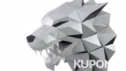 3D-конструктор из дизайнерского картона в виде маски или головы животного